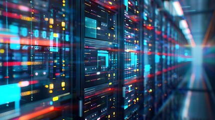 Data exchange digital technology background software development cloud computing Business Intelligence global network Data analysis technician team computer programming internet techno : Generative AI