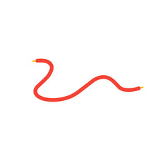 red shoelace element