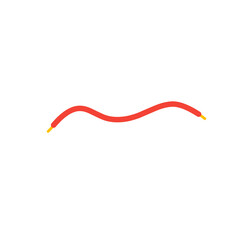 red shoelace element