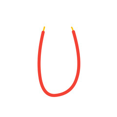 red shoelace element