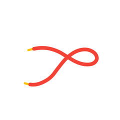 red shoelace element