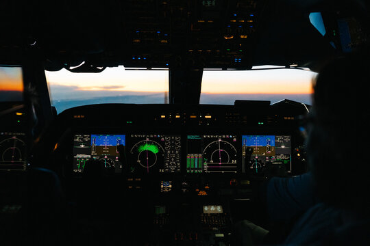 Airplane cockpit