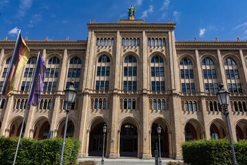 Obraz premium Government of Upper Bavaria building (Regierung von Oberbayern) on Maximilianstrasse in Munich, Germany.