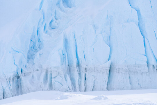 Private jet landing in Antarctica