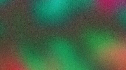 Green blue red magenta grainy gradient dark noise texture background, abstract header poster large banner design, copy space