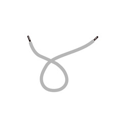 grey shoelace
