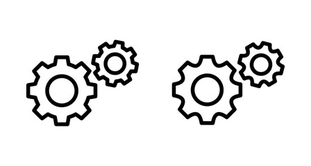 setting Icon vector isolated on white background. setting vector icon. Cog settings Icon Symbol. Gear