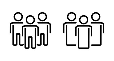 people icon vector isolated on white background. person icon. User vector icon