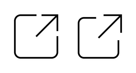 Fototapeta premium Link icon vector isolated on white background. Link vector icon. External link symbol vector icon. Hyperlink symbol