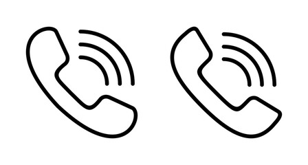 Call icon vector isolated on white background. Phone icon vector. mobile phone. telephone icon