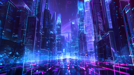 purple and blue light technology