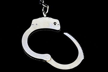 Freedom concept - unlocked handcuffs