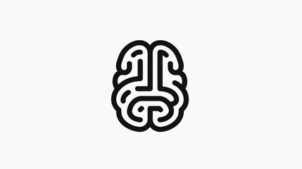 Obraz premium A brain with a maze in the middle of it