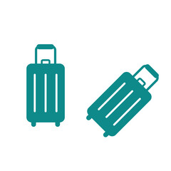 Travel bag icon vector logo design template