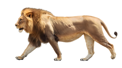 lion isolated on white