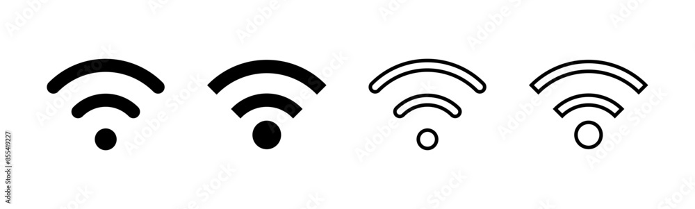 Poster wifi icon set. signal vector icon. wireless icon vector