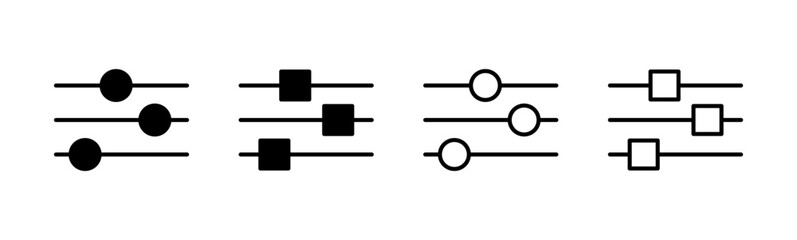 setting Icon set. Cog settings Icon Symbol