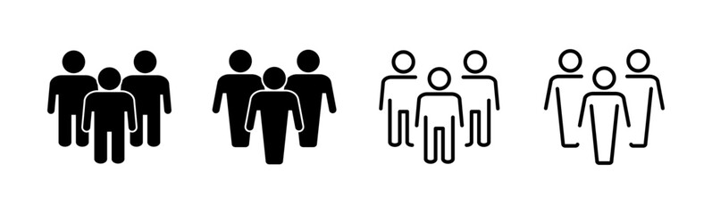 People icon set. person icon vector. User Icon vector. team symbols