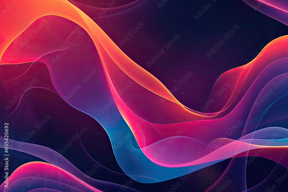 Poster a colorful abstract background with waves, design an abstract vector background with fluid shapes