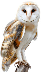 great horned owl isolated