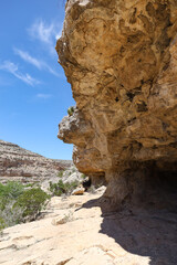 Walnut Canyon, ancient rock shelter at Carlsbad Caverns National Park, New Mexico