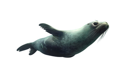 Obraz premium sea lion isolated on white background