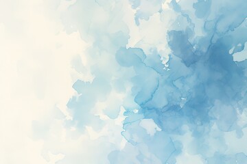 Abstract Blue Watercolor Background