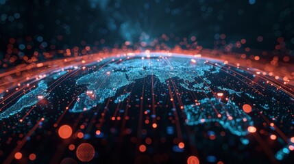 Global Network Connections - A Digital Representation