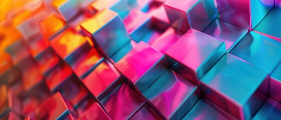 Colorful 3D Abstract Desktop Wallpaper Ultrawide Screen 21:9 