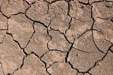 Wall texture soil dry crack pattern of drought lack of water of nature brown old broken background.