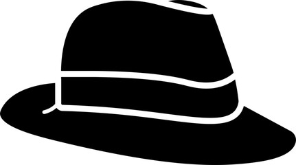 fedora hat illustration vector