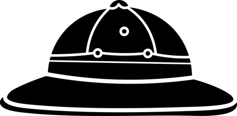 safari hat illustration vector