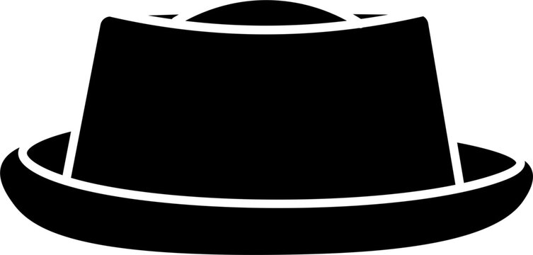 pork pie hat illustration vector