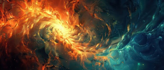 Fototapeta premium Beautiful Abstract Desktop Wallpaper For Ultrawide Screen 21:9