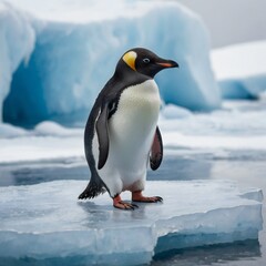 Obraz premium Gentoo Penguins (Pygoscelis papua) on Danko Island on the Antarctic Peninsula in Antarctica