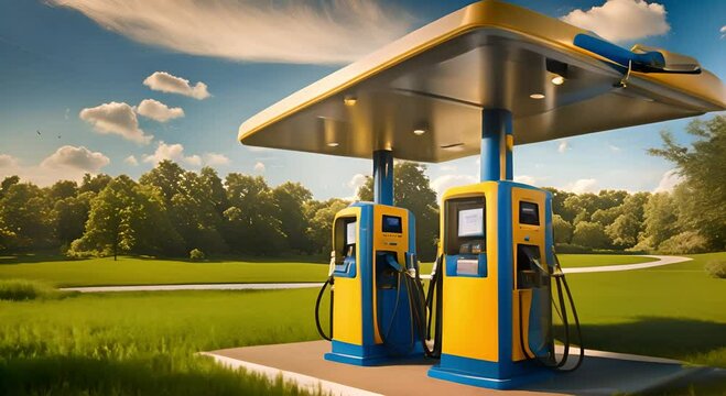 Eco-friendly fuel dispenser with outdoor nozzle