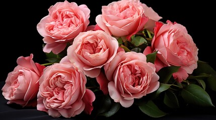 Naklejka premium bouquet of pink roses