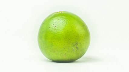 Indonesian squeezed orange with white isolation