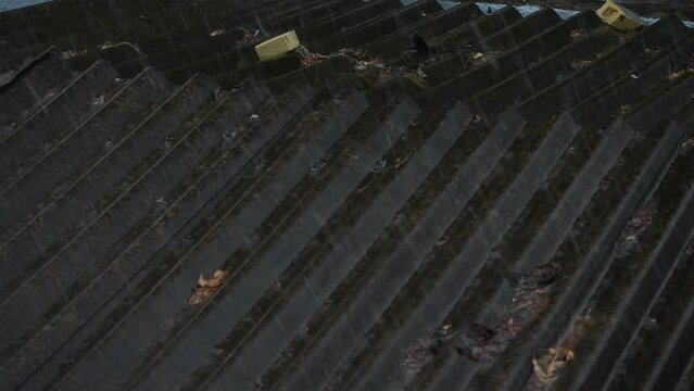  Abandoned rooftop urban decay industrial setting