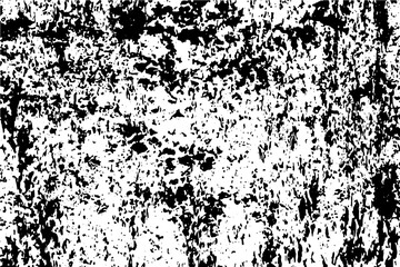 Abstract texture of scratches, cracks, chips. Grunge black and white background. Monochrome pattern of vintage surface.