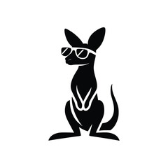 Hop into Excellence Premium Kangaroo Wallaby Logo Vector Icon