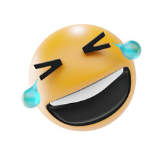 rolling on the floor laughing emoji 3d icon and illustration