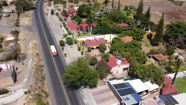 Drone photography in an afternoon over Lake Chapala, Jalisco, Mexico