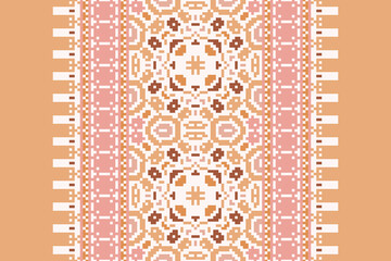 African Mexican pattern vector seamless. Abstract African art style seamless pattern. Hand drawn &middot; Mexican flower traditional pattern background. Ethnic embroidery decoration ornament.