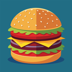 burger vector illustration
