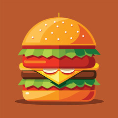 burger vector illustration