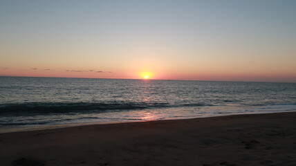 sunset at the beach