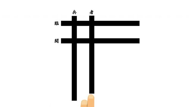 九字護身法　臨兵闘者皆陣烈在前 