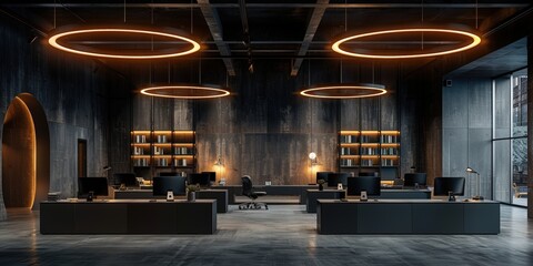 Modern Industrial Office Interior Design