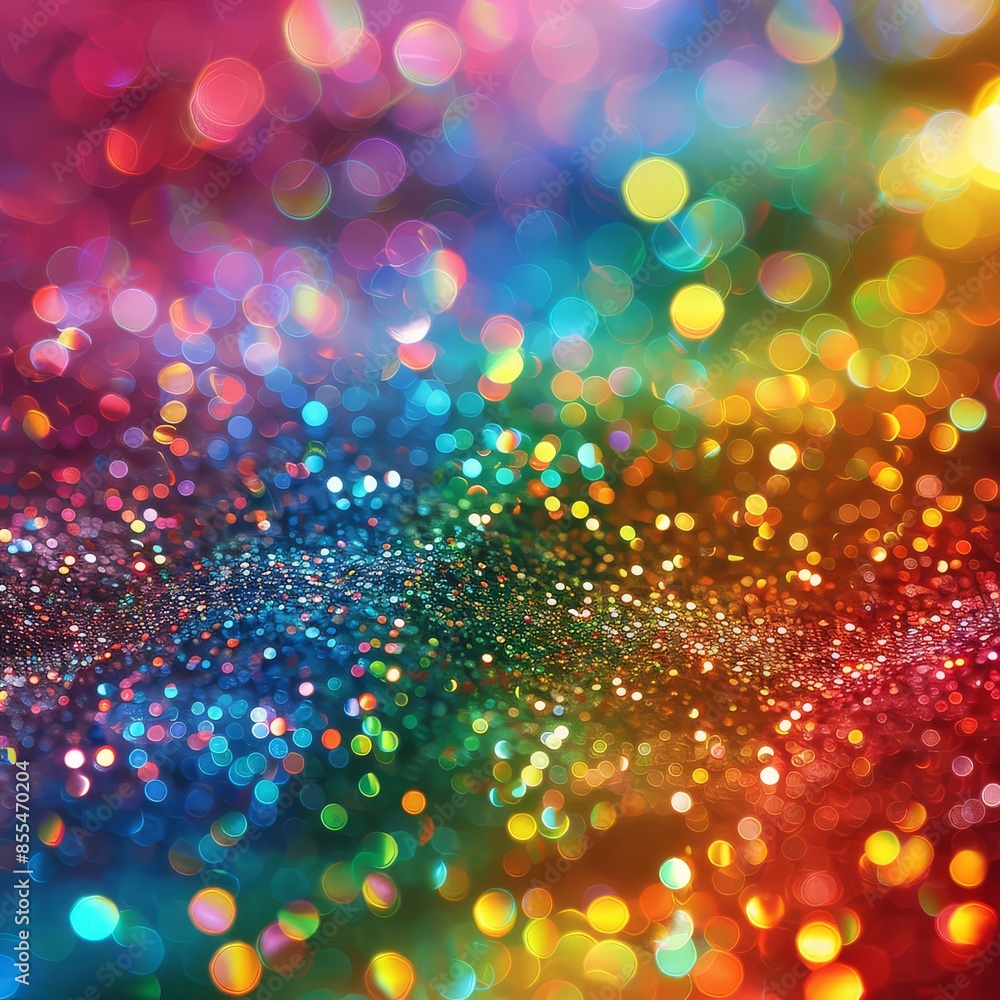 Aufkleber festive bokeh lights and blurred circles compose abstract background